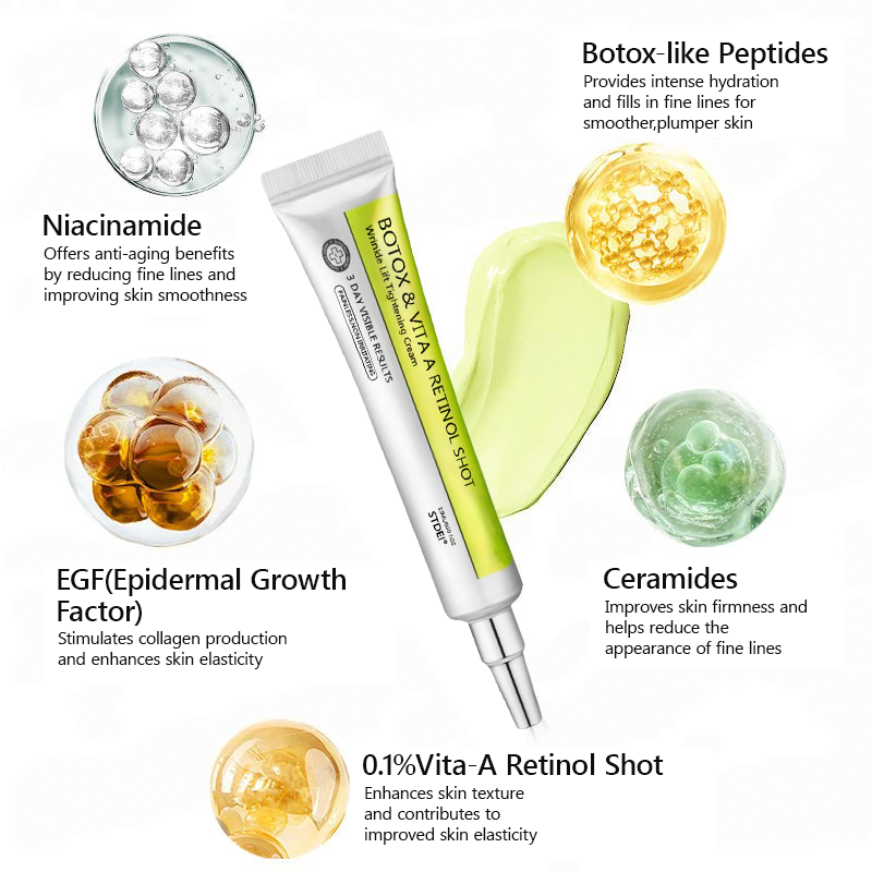 Regain youthful skin nown 💖STDEI® BOTOX & VITA A RETINOL SHOT Wrinkle Lift Tightening Cream