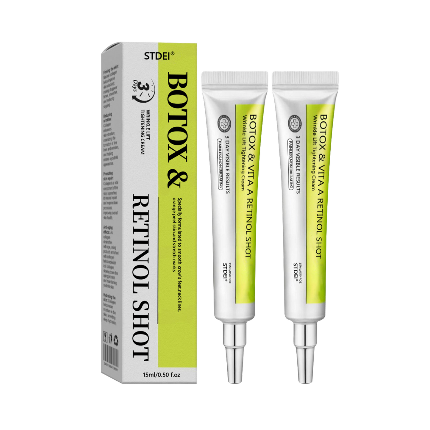 Regain youthful skin nown 💖STDEI® BOTOX & VITA A RETINOL SHOT Wrinkle Lift Tightening Cream