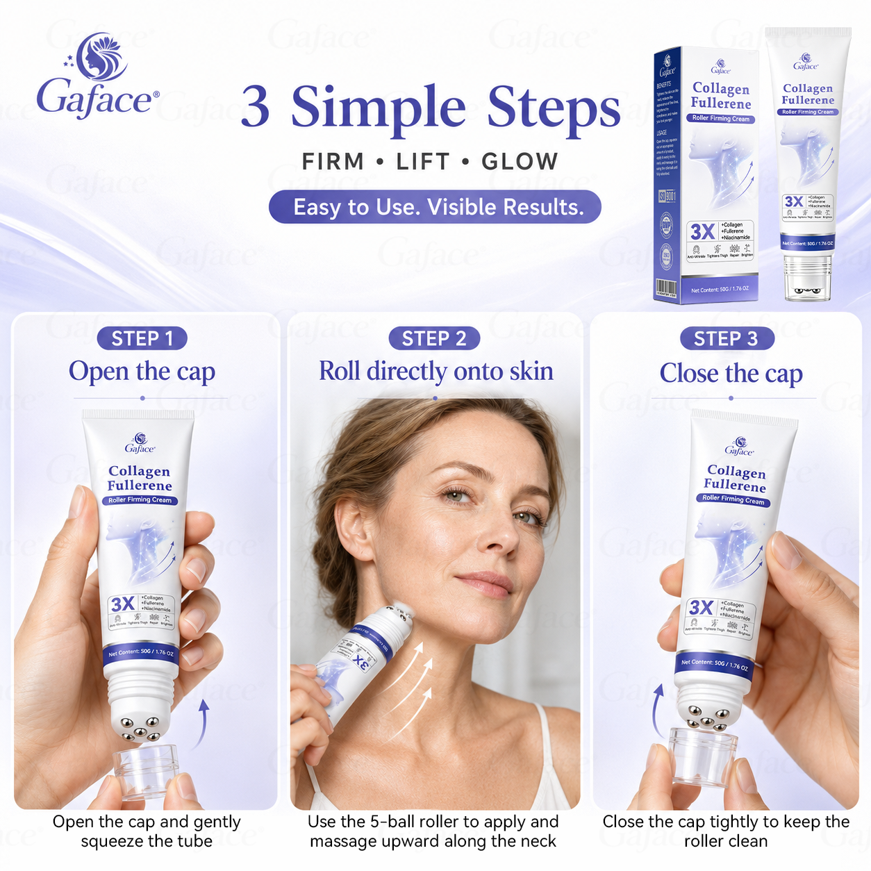 ✨🌿𝐆𝐚𝐟𝐚𝐜𝐞® 𝐂𝐨𝐥𝐥𝐚𝐠𝐞𝐧 & 𝐅𝐮𝐥𝐥𝐞𝐫𝐞𝐧𝐞 𝐑𝐨𝐥𝐥𝐞𝐫 𝐅𝐢𝐫𝐦𝐢𝐧𝐠 𝐂𝐫𝐞𝐚𝐦