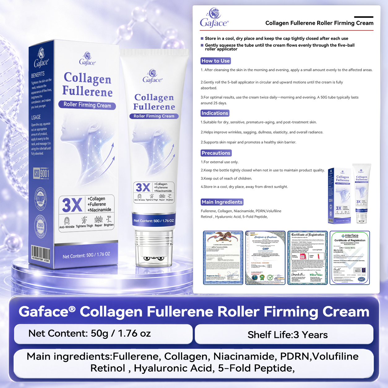 ✨🌿𝐆𝐚𝐟𝐚𝐜𝐞® 𝐂𝐨𝐥𝐥𝐚𝐠𝐞𝐧 & 𝐅𝐮𝐥𝐥𝐞𝐫𝐞𝐧𝐞 𝐑𝐨𝐥𝐥𝐞𝐫 𝐅𝐢𝐫𝐦𝐢𝐧𝐠 𝐂𝐫𝐞𝐚𝐦