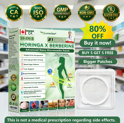 🎁🎁𝑳𝒖𝒙𝒂𝒓𝒊𝒔𝒆® 𝑴𝒐𝒓𝒊𝒏𝒈𝒂 & 𝑩𝒆𝒓𝒃𝒆𝒓𝒊𝒏𝒆 10-𝑰𝑵-1 𝑨𝒅𝒗𝒂𝒏𝒄𝒆𝒅 𝑵𝒂𝒏𝒐 𝑴𝒊𝒄𝒓𝒐𝒏𝒆𝒆𝒅𝒍𝒆 𝑷𝒂𝒕𝒄𝒉 (𝐎𝐧𝐜𝐞 𝐃𝐚𝐢𝐥𝐲, 𝐯𝐢𝐬𝐢𝐛𝐥𝐞 𝐜𝐡𝐚𝐧𝐠𝐞𝐬 𝐢𝐧 𝟕 𝐝𝐚𝐲𝐬）✅ 𝐎𝐛𝐞𝐬𝐢𝐭𝐲, 𝐃𝐢𝐚𝐛𝐞𝐭𝐞𝐬, 𝐒𝐥𝐞𝐞𝐩 𝐀𝐩𝐧𝐞𝐚, 𝐀𝐧𝐝 𝐉𝐨𝐢𝐧𝐭 𝐈𝐬𝐬𝐮𝐞𝐬