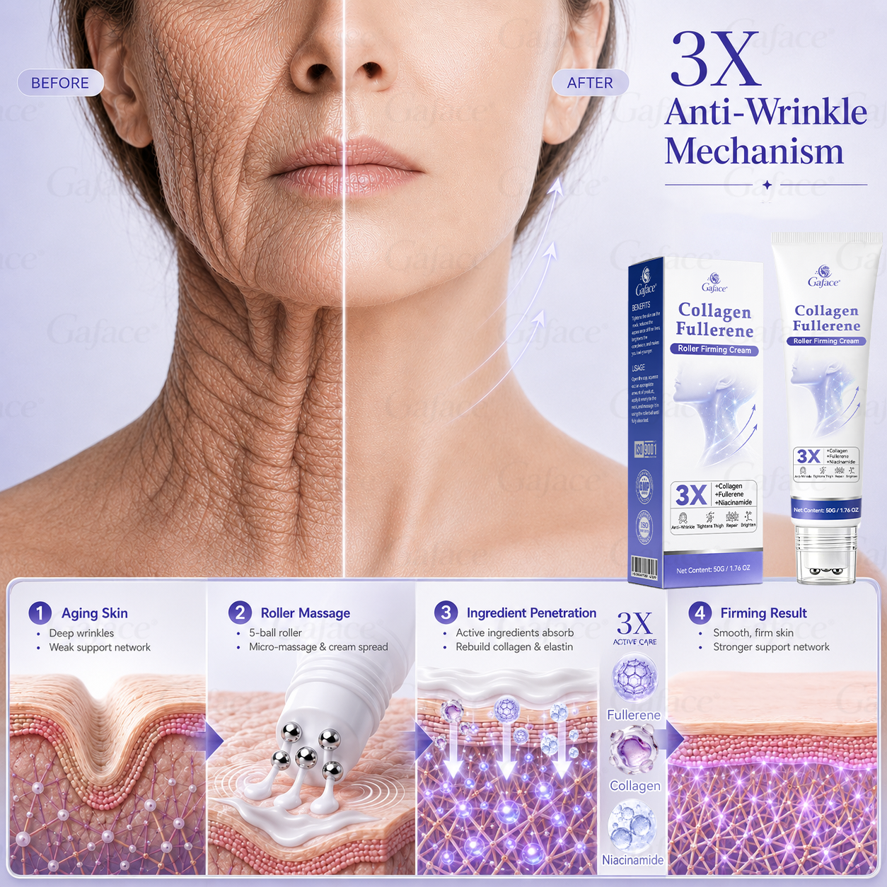 ✨🌿𝐆𝐚𝐟𝐚𝐜𝐞® 𝐂𝐨𝐥𝐥𝐚𝐠𝐞𝐧 & 𝐅𝐮𝐥𝐥𝐞𝐫𝐞𝐧𝐞 𝐑𝐨𝐥𝐥𝐞𝐫 𝐅𝐢𝐫𝐦𝐢𝐧𝐠 𝐂𝐫𝐞𝐚𝐦